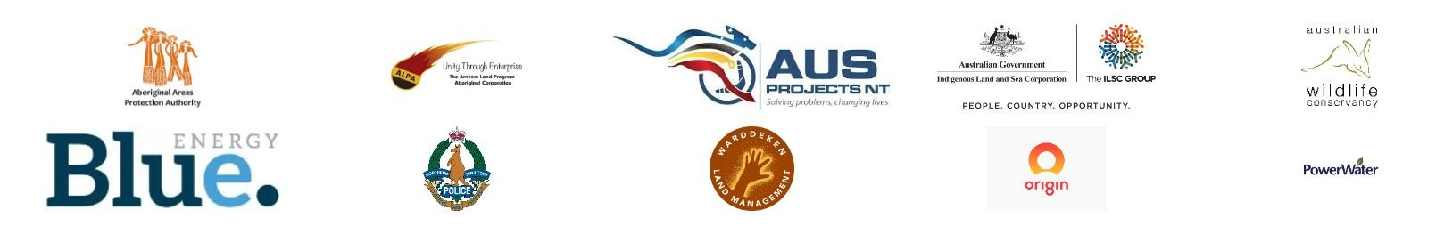 Logos of various organizations, including 