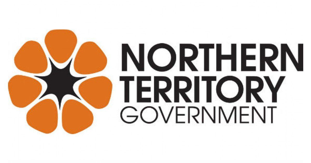 Logo of the Northern Territory Government with a stylized orange flower and text.