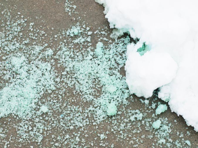 Here's Why You Shouldn't Use Salt on Concrete
