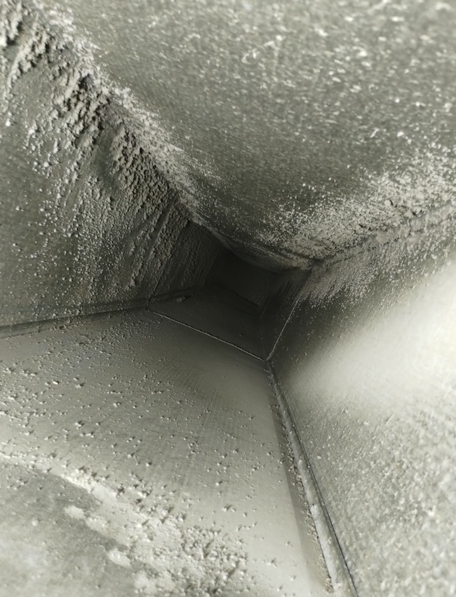 Before air duct cleaning