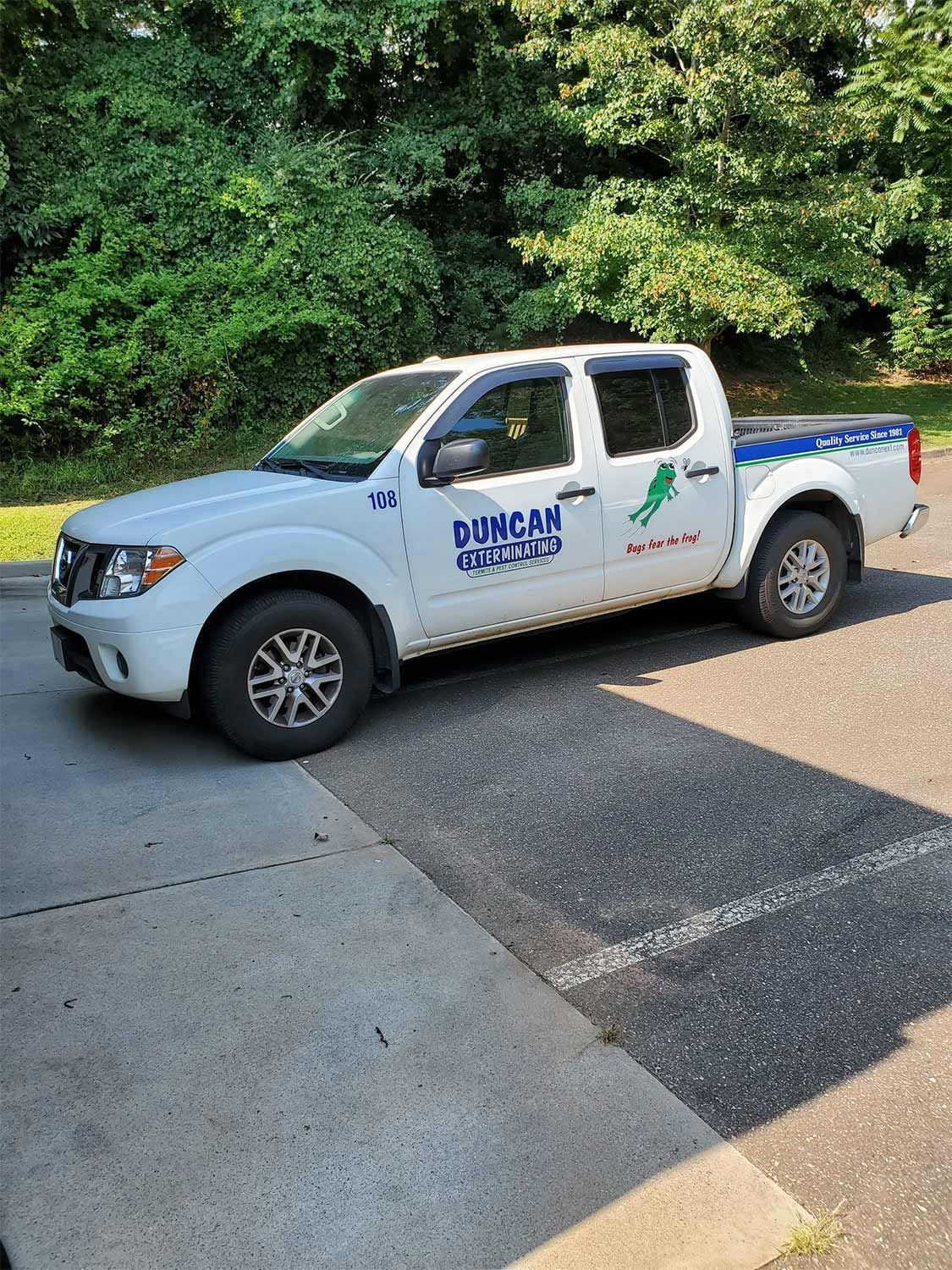 Pest Control Vehicle — Gainesville, GA — Duncan Exterminating Co.