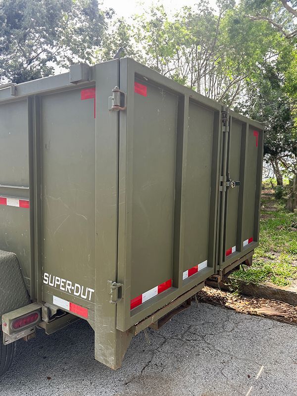 welding fix on the back of a used dump trailer