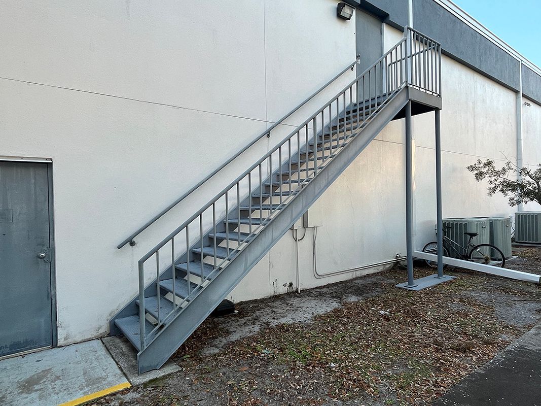 backstairs and handrail in Fountain, CO storage facility