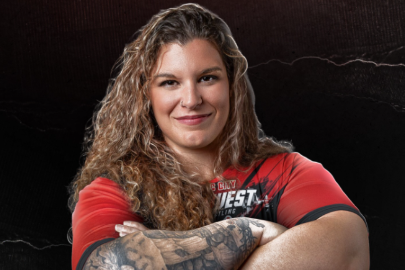 Armwrestler Jocelyne Brisson