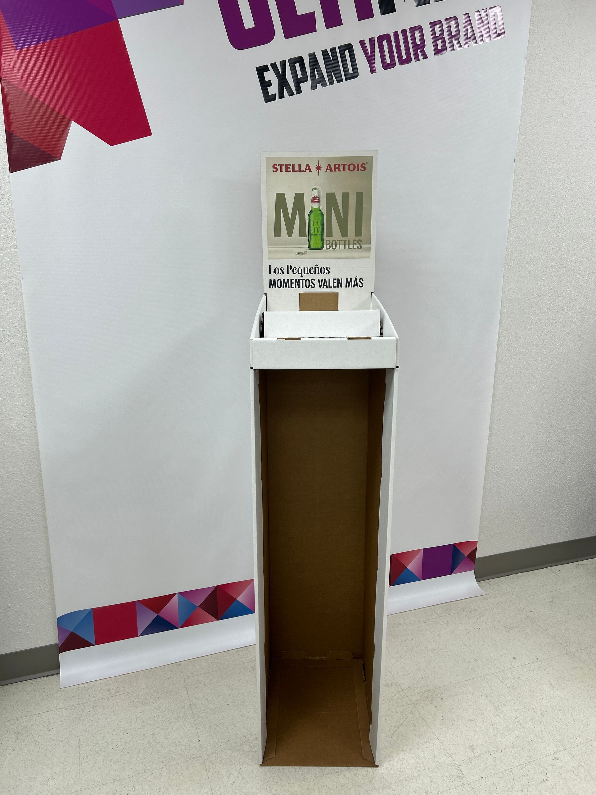 A POP Display set up in the correct manner