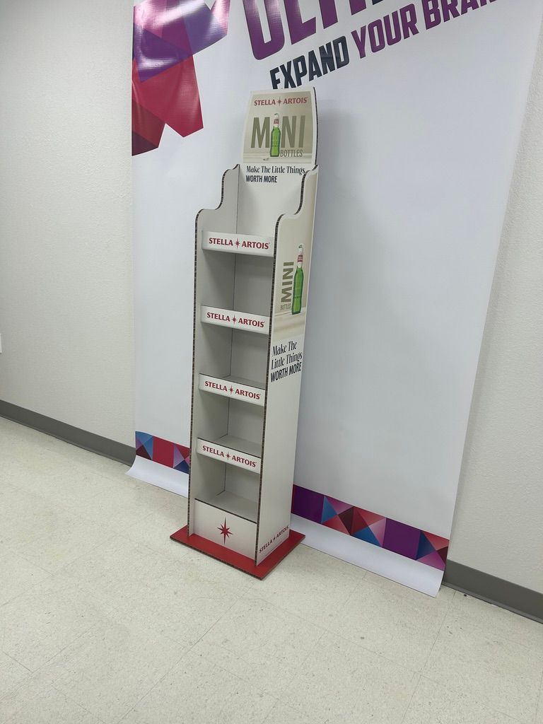 A POP Display that has been set up