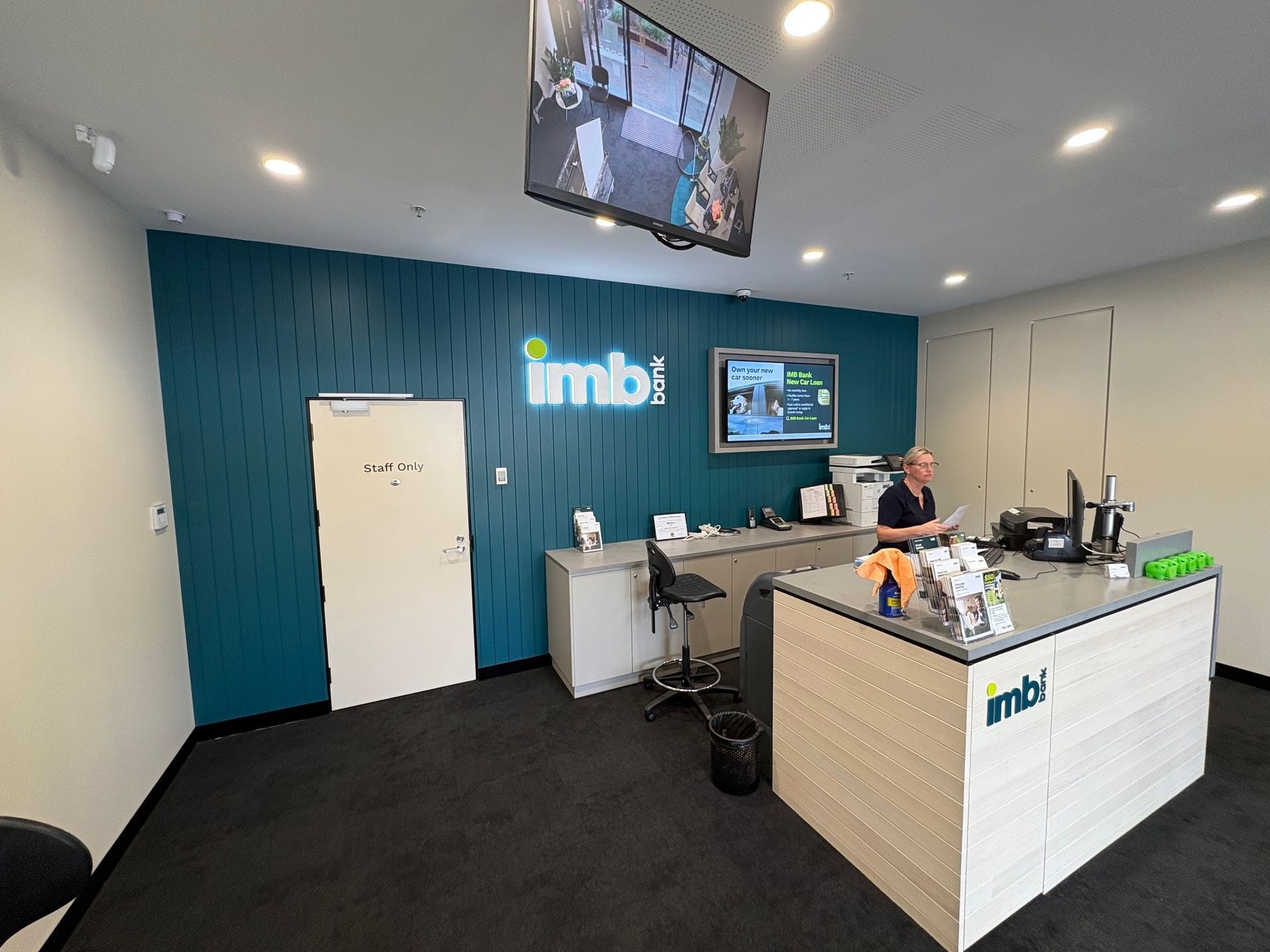 Interior of an Imb Branch. A Person Sits at a Counter — ATH Projects in Kirrawee, NSW