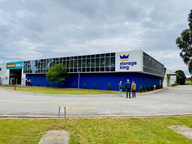 Storage King Building With Blue and White Facade — ATH Projects in Kirrawee, NSW