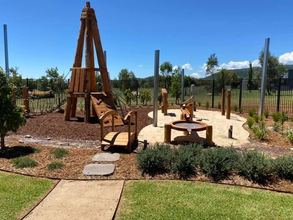 Playground With Wooden Structures — ATH Projects in Moore Creek, NSW