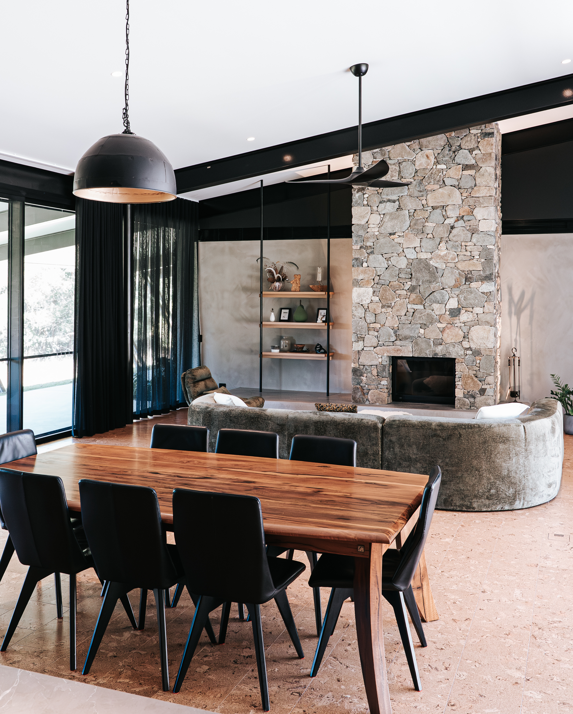 Dining Area With Wooden Table — ATH Projects in Eerwah Vale, QLD