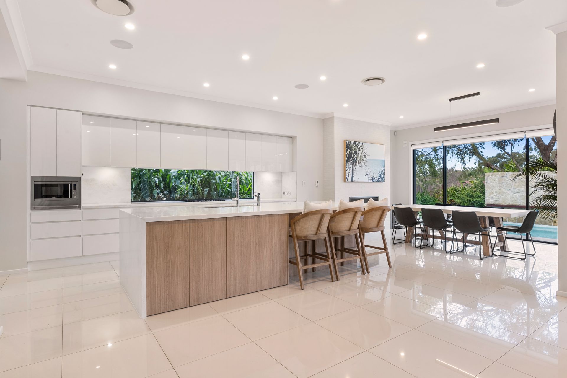 Modern Kitchen With White Cabinets — ATH Projects in Yowie Bay, NSW