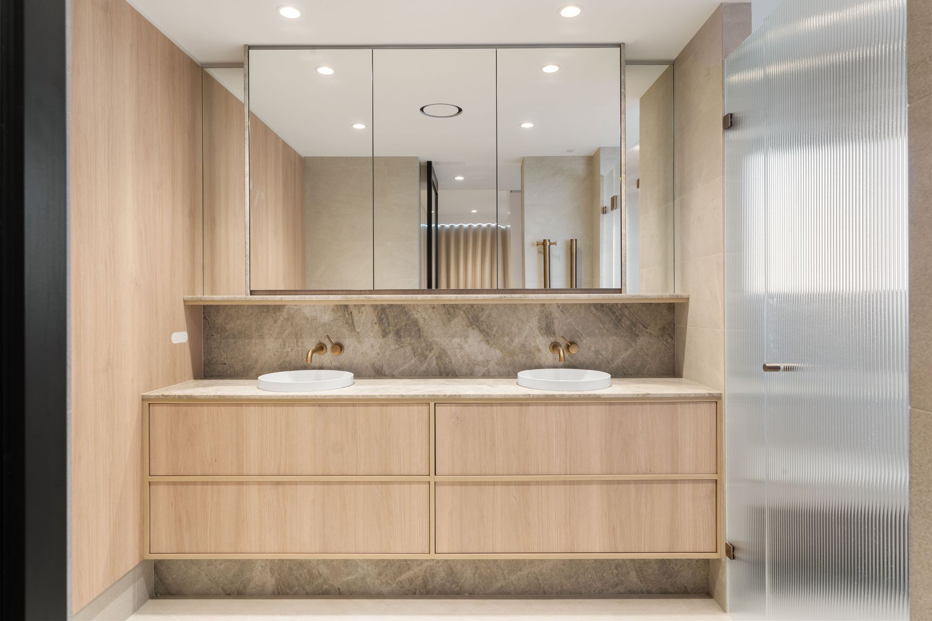 Bathroom With Double Sinks — ATH Projects in Drummoyne, NSW