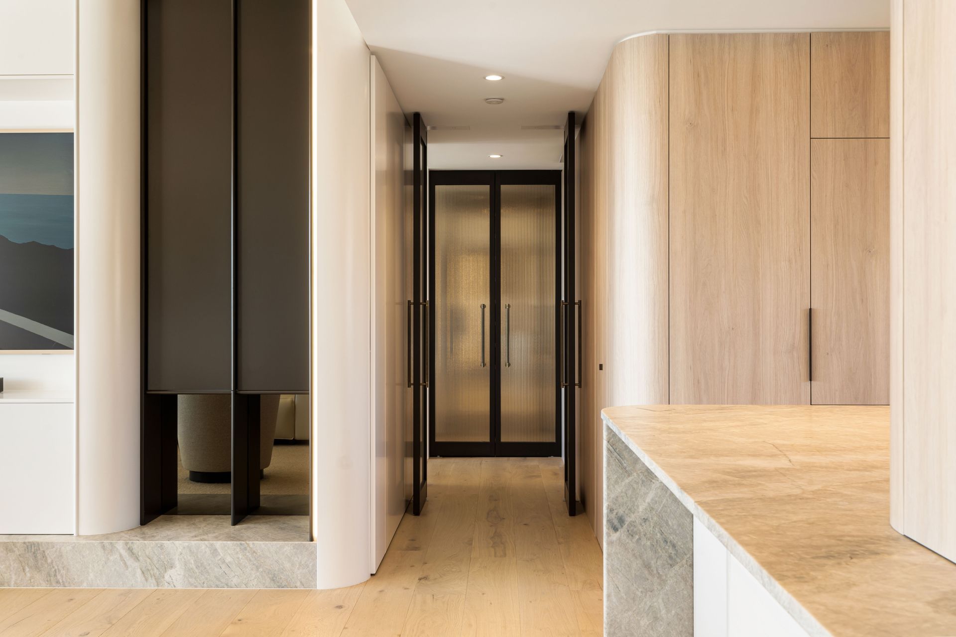 Hallway With Wood Paneling — ATH Projects in Drummoyne, NSW