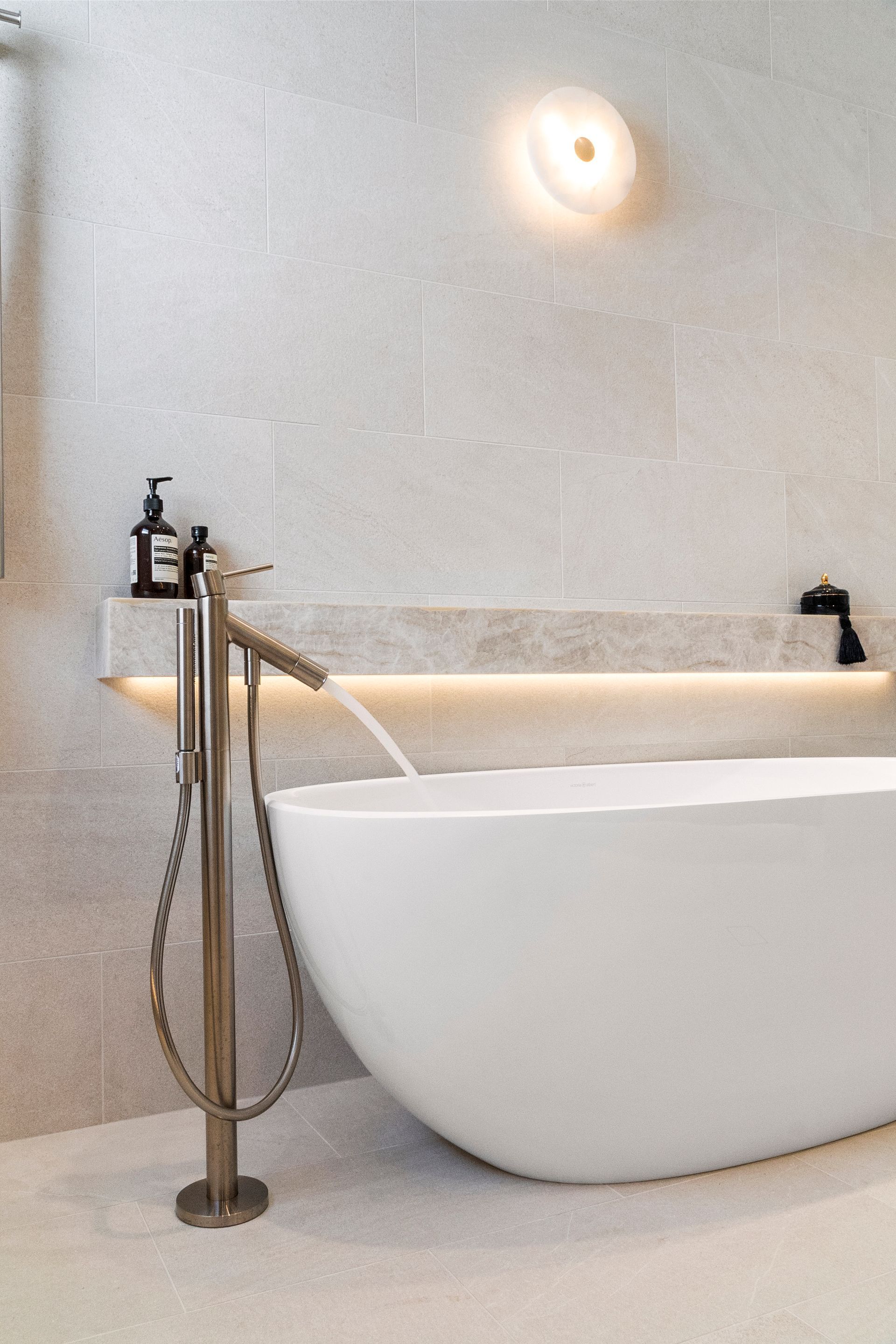 Overhead view: Rectangular Pool Beside a Dark Gray Roof — ATH Projects in Kirrawee, NSW