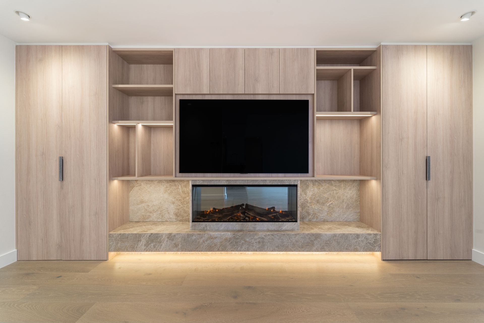 A Modern Washroom With Three Sinks — ATH Projects in Sutherland Shire, NSW