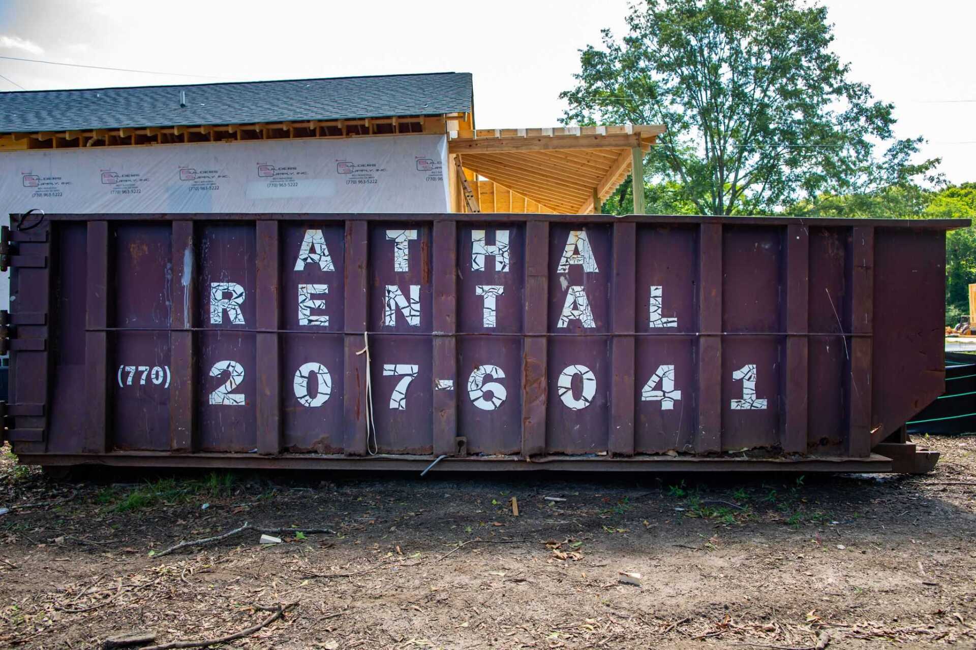 Dumpster Rentals in GA Atha Equipment Rental