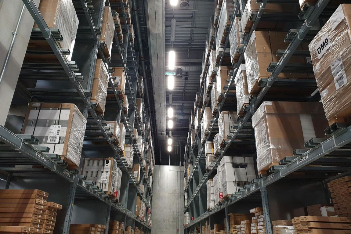 Large Warehouse full of Boxes