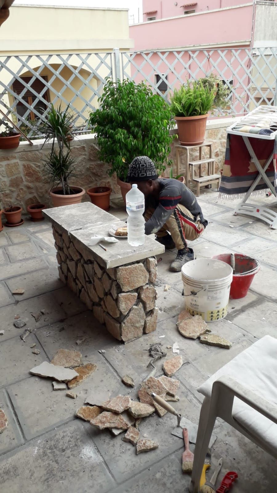 lavorazione muretto a secco