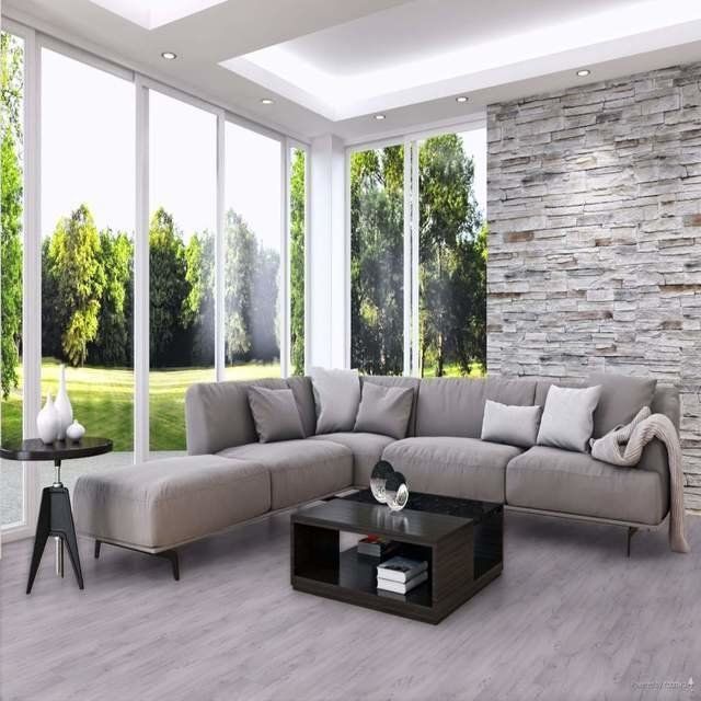 Century Oak Grey Laminate Flooring in a room