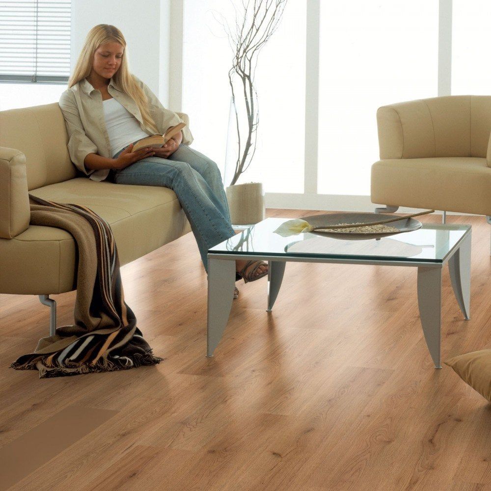Trend Oak Nature Laminate Flooring in a living room