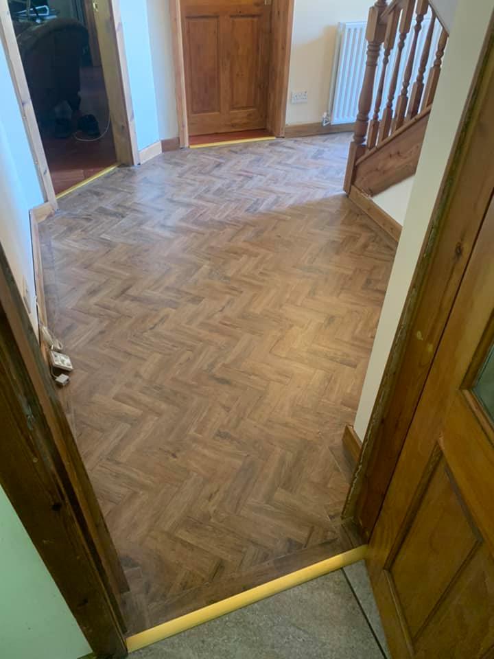 Flooring Nottingham herringbone fitted parquet flooring