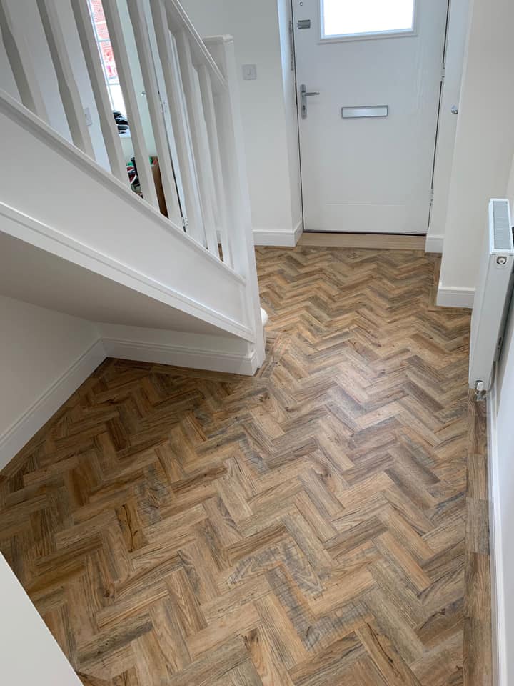 Flooring Nottingham herringbone fitted parquet flooring