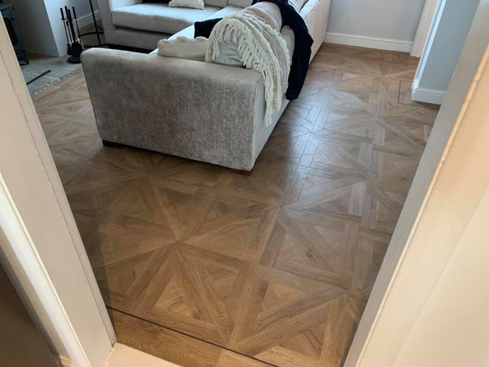 Flooring Nottingham square tile parquet flooring