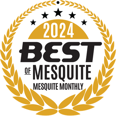 The logo for the best of mesquite monthly in 2024