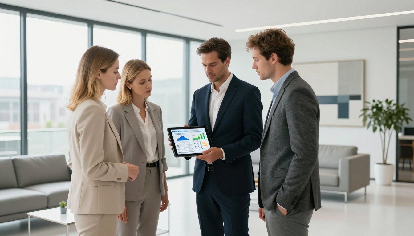 Realtor Consulting with Clients