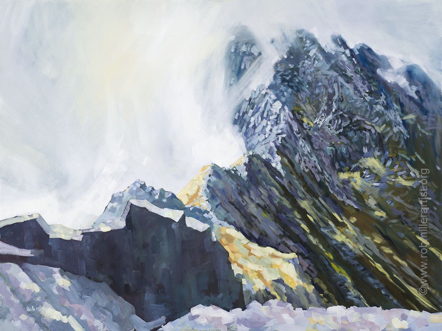 Painting of  Striding Edge