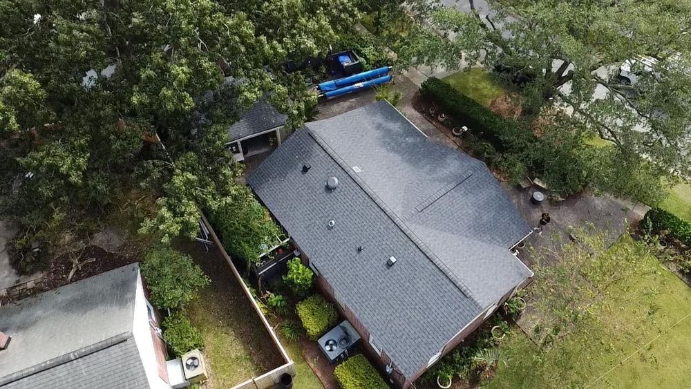 A roof installation in Charleston, SC by Paisano Roofing