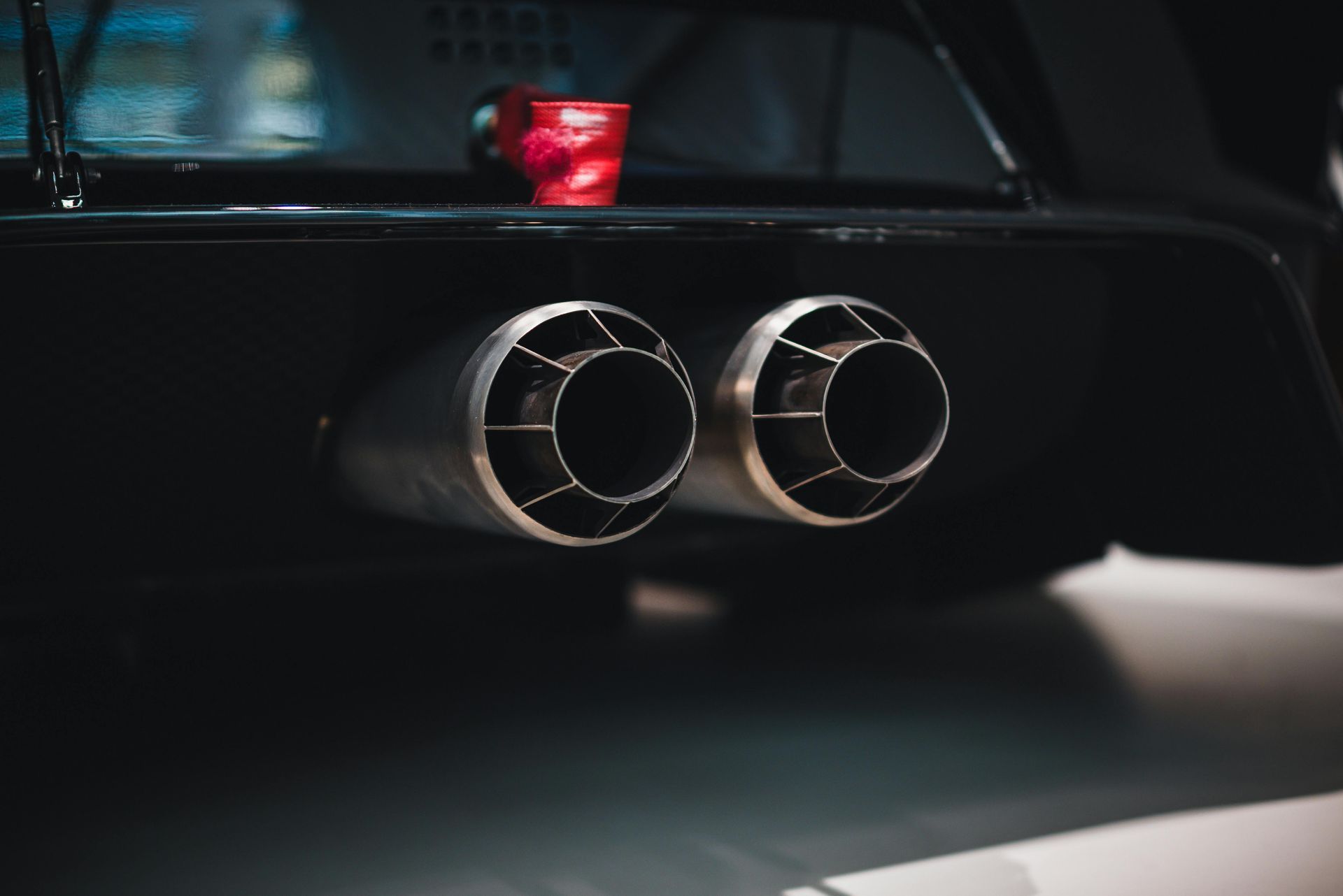 Dual Performance Exhaust Pipes On High Performance Car | Midnite Tuning