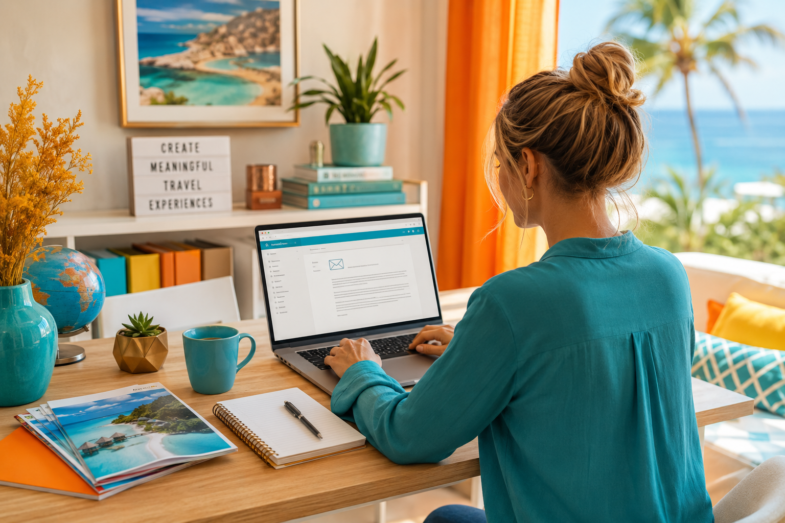 Independent travel consultant re-engaging past clients by email