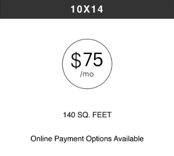 A price of $ 80 / mo for 140 sq feet