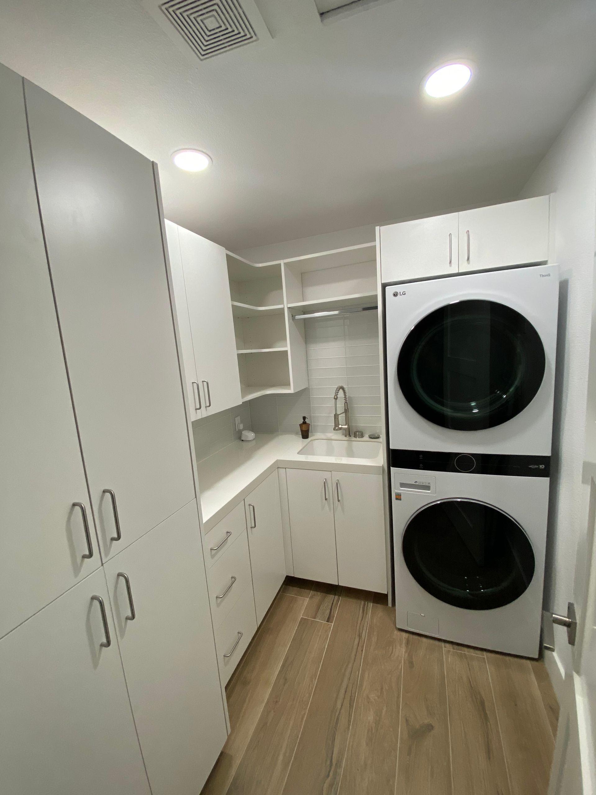 Custom Laundry Cabinets – Palm Desert, CA – Closets La Quinta & Cabinetry