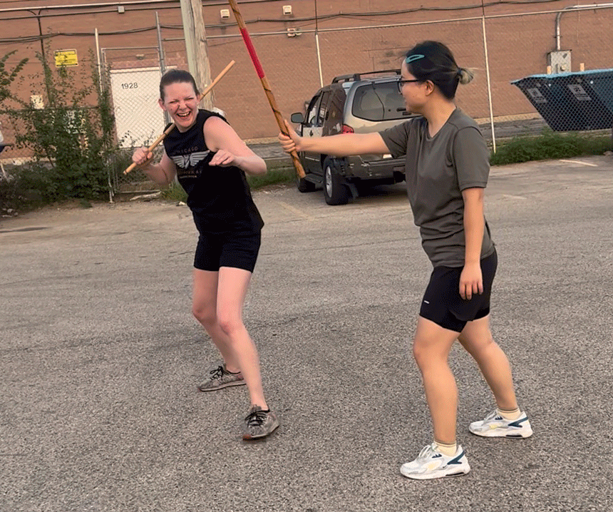 Training Filipino martial arts with joy in Evanston