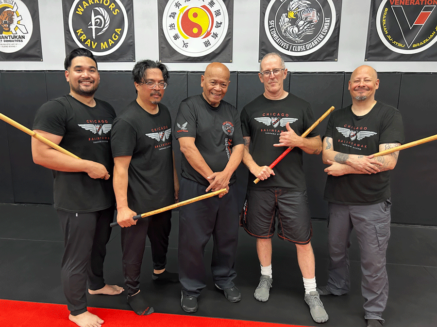 Martial arts Chicago class students after training
