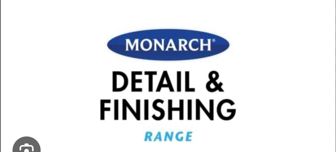 A monarch detail and finishing range logo on a white background.