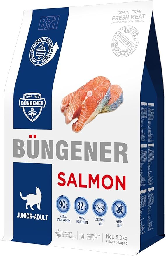 Bungener Comida para Gato  salmón Junior- Adult