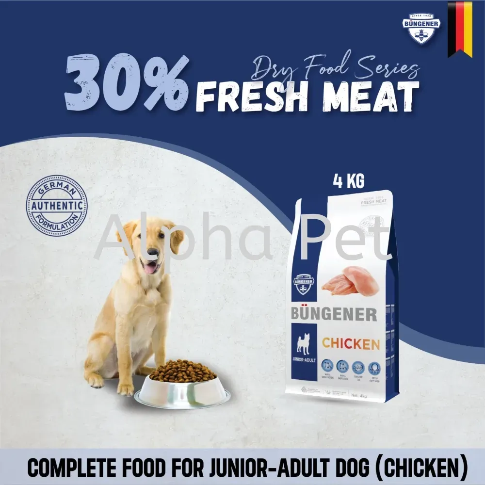 Bungener Comida para Perro Pollo Junior Adult