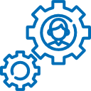 Business systems and integration icon