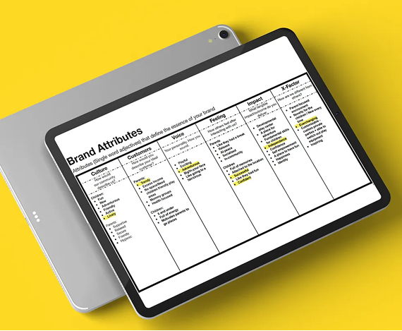 A tablet displaying a 