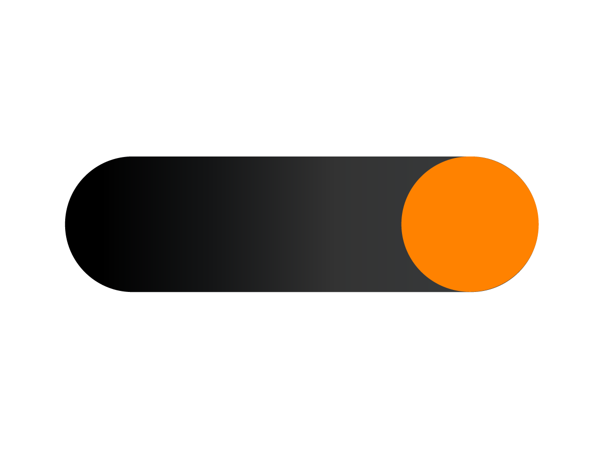 A 5x5 grid of gray circles with one bright orange circle located in the center position.