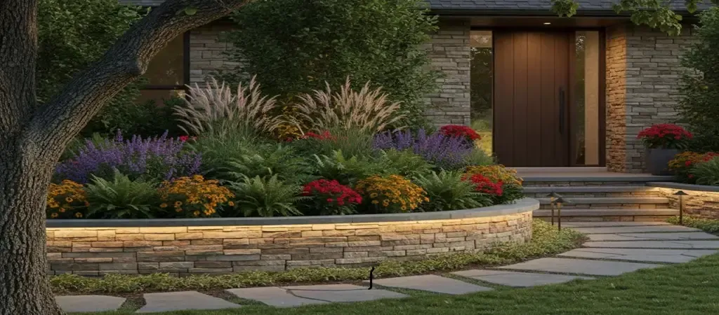 Beautiful retaining wall designs in Fort Worth