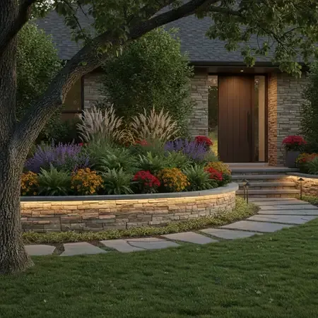 Beautiful retaining wall designs in Fort Worth
