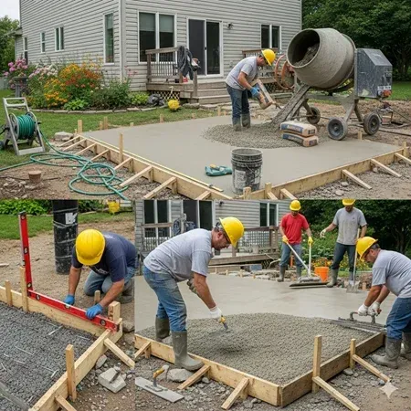 Concrete deck construction process Fort Worth