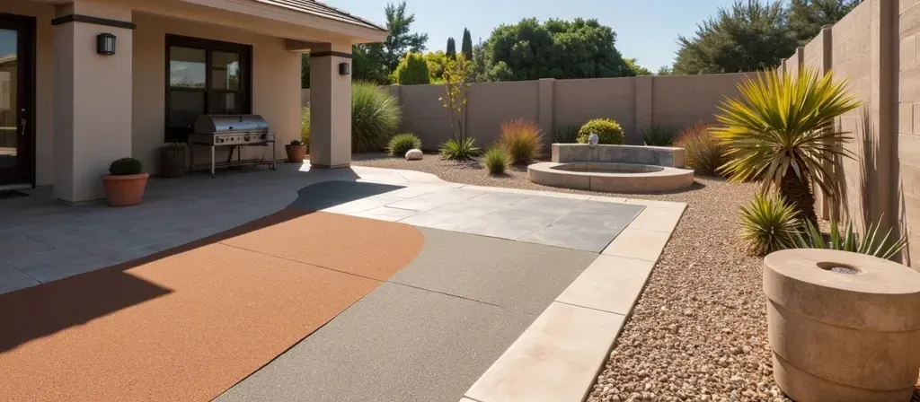 Concrete staining color options Fort Worth