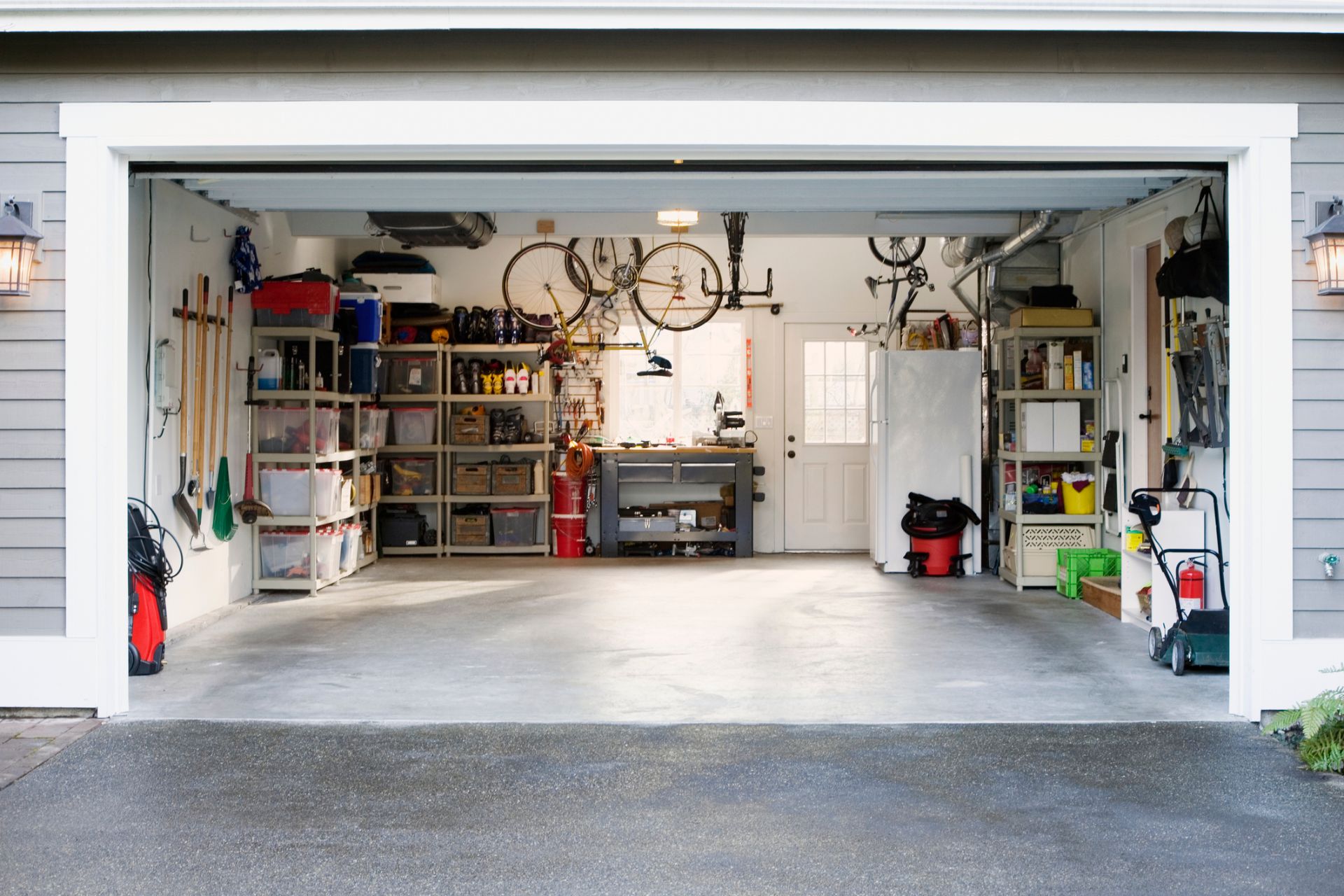 Are Concrete Garages Any Good | Concrete Garage With Tools Inside