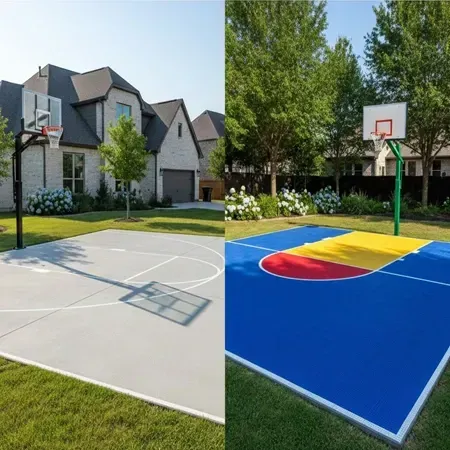 Fort Worth concrete modular tile courts