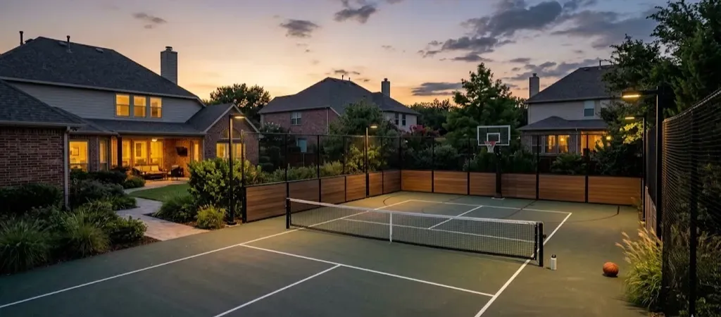 Fort Worth residential court lighting noise control